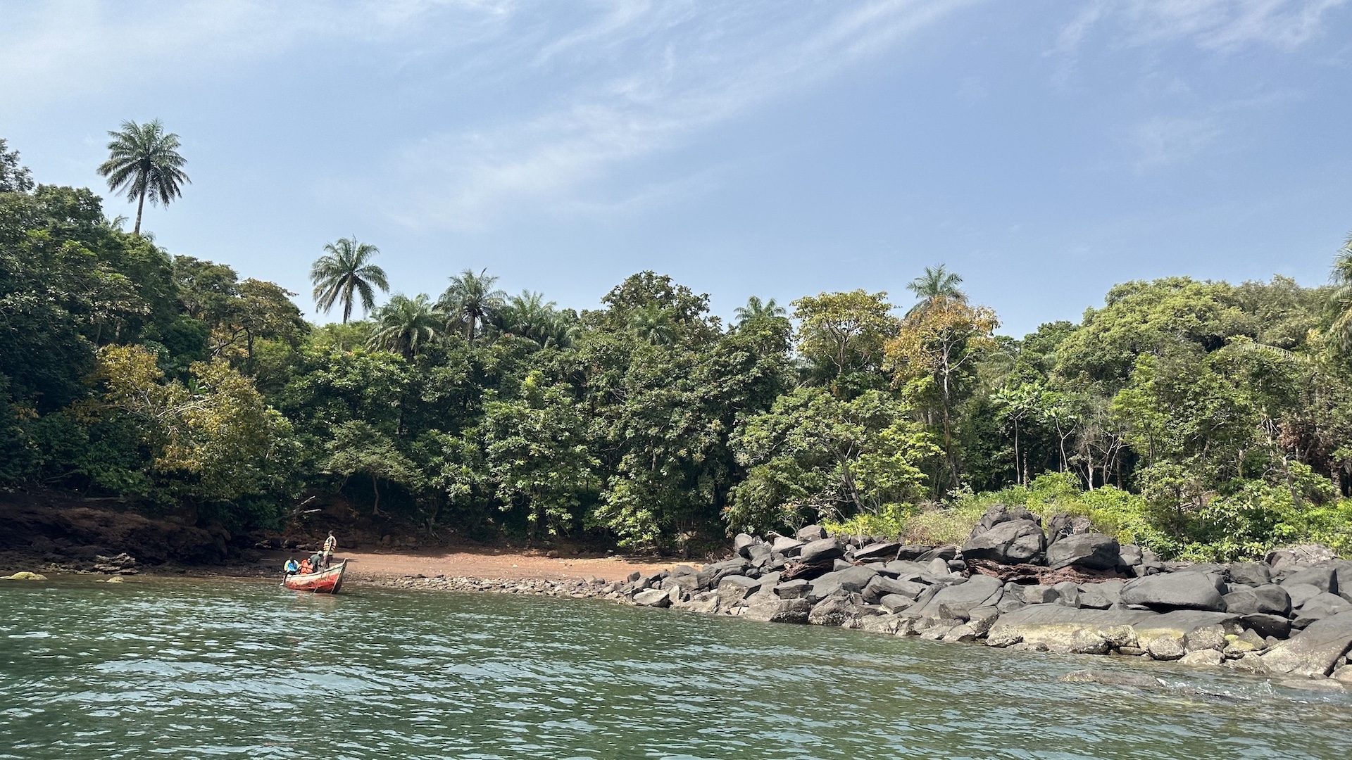 Rocky tropical coast