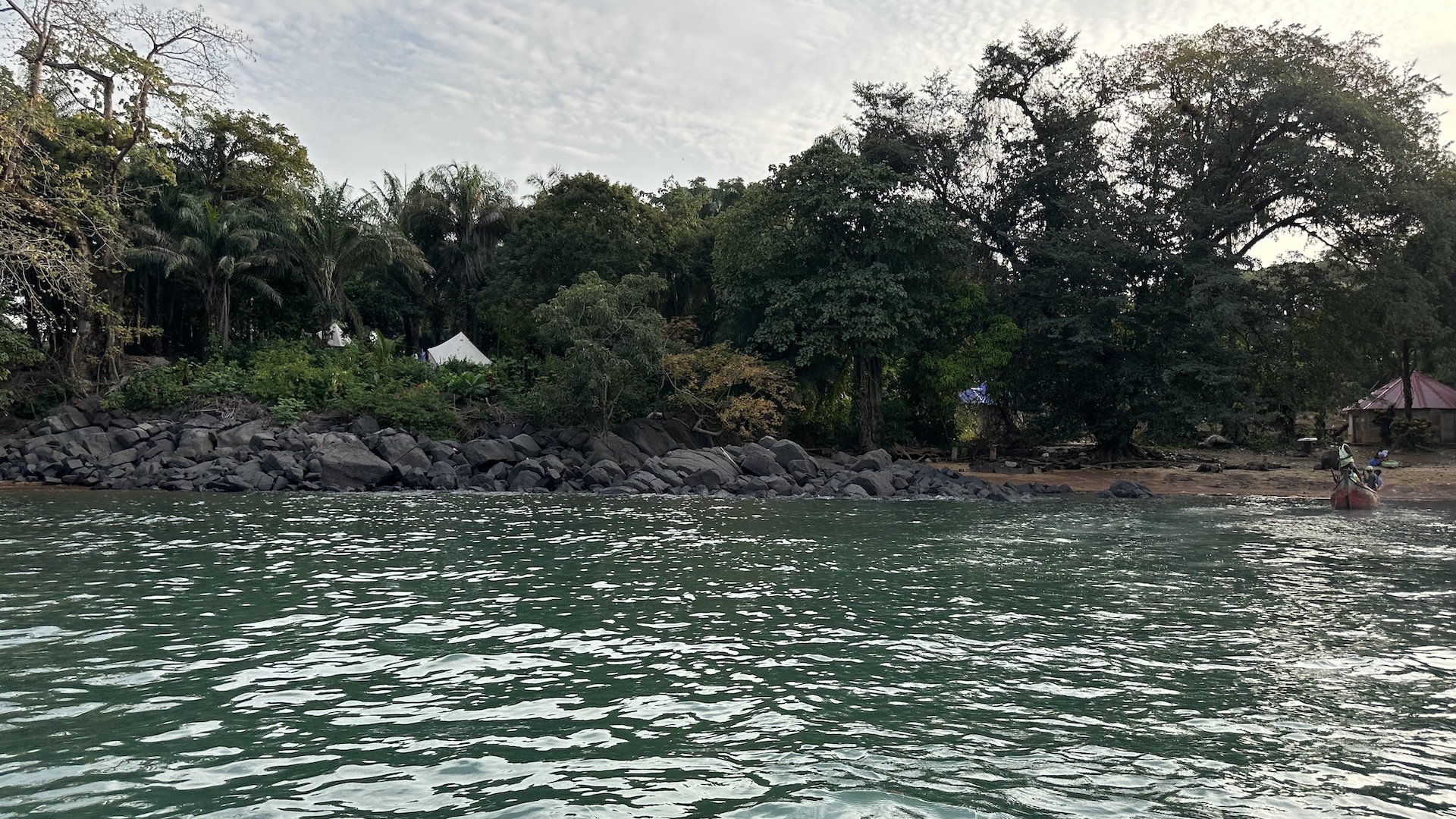 Tropical island scene